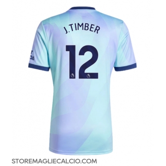 Arsenal Jurrien Timber #12 Maglia Gara Terza Repliche 2024-25